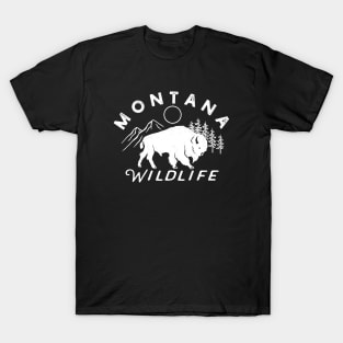 Montana Wildlife - White Version T-Shirt